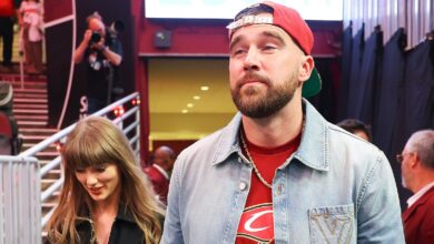 Travis Kelce talks proposing to Taylor Swift in 1st post-wedding podcast Travis Kelce talks proposing to Taylor Swift in 1st post-wedding podcast