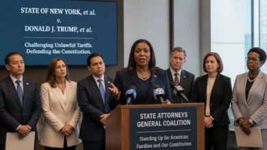 25 States Sue Trump Administration to Block ‘Unlawful’ Tariffs on Dozens of Countries