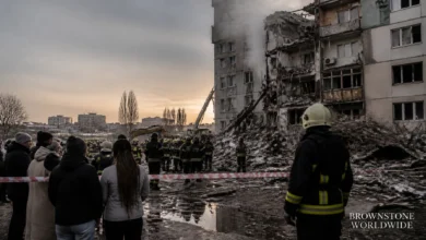 Russian Missile Barrage Hits Kyiv, Killing at Least 13 Russian Missile Barrage Hits Kyiv, Killing at Least 13