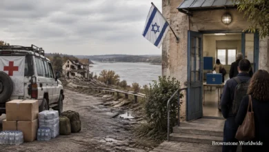 A Pause Takes Hold in a Besieged Ukrainian Town While Israelis Vote in Their First Election in Three Years A Pause Takes Hold in a Besieged Ukrainian Town While Israelis Vote in Their First Election in Three Years